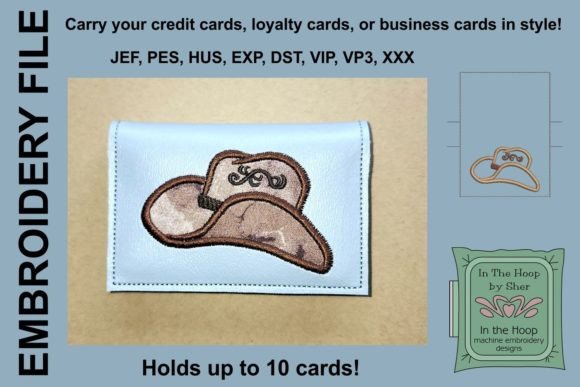 Cowboy Hat Wallet: A Holiday Embroidery Review