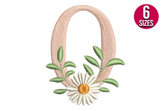 Reviewing Floral Alphabet Letter O for Business Merch